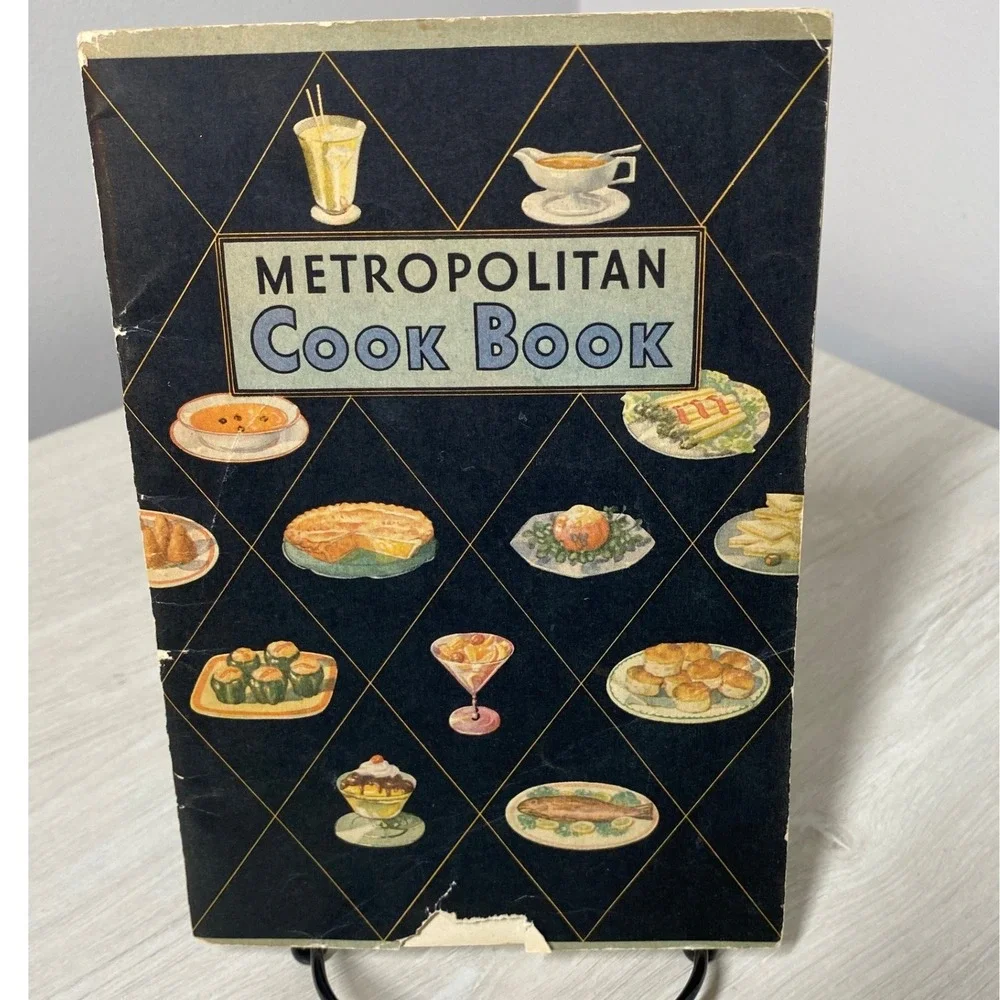 Vintage Metropolitan Life Cook Book Softcover Illustrated Mid Century Recipes